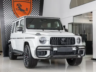 2026 Mercedes-Benz G 63 AMG 4.0L V8 Twin-Turbo Engine White Brown SUV Fully Carbon Fiber