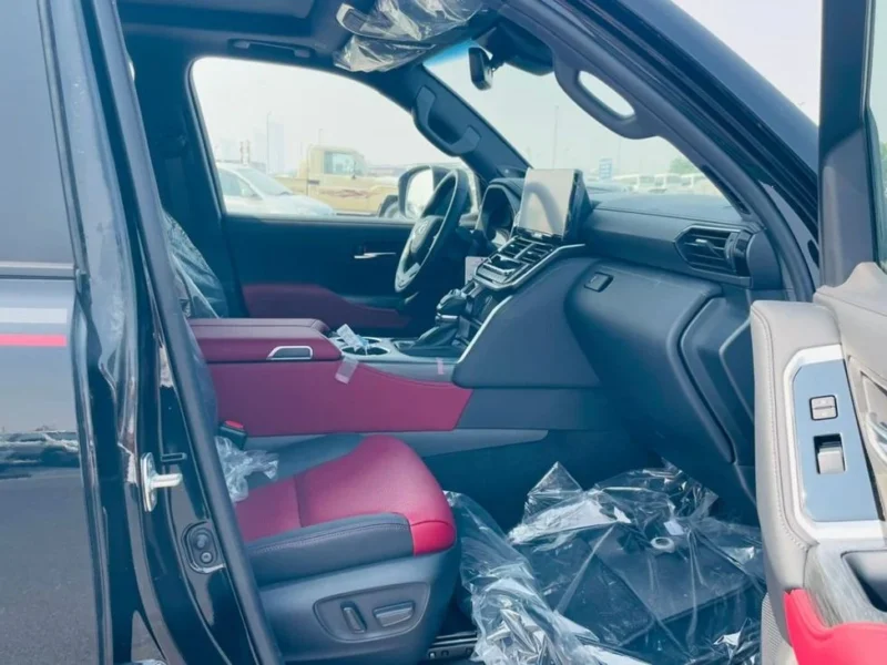 2025 Toyota Land Cruiser GR Sport 3.5-liter twin-turbocharged Petrol V6 Black Red SUV GCC