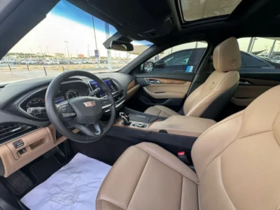 2020 Cadillac CT5-V 3.0-liter Twin-Turbo V6 Petrol Engine White Beige Sedan GCC Specs