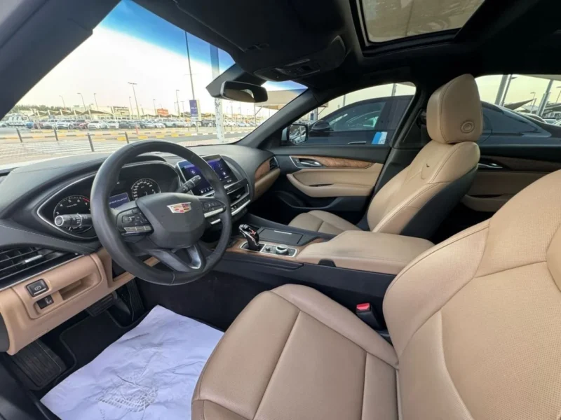 2020 Cadillac CT5-V 3.0-liter Twin-Turbo V6 Petrol Engine White Beige Sedan GCC Specs