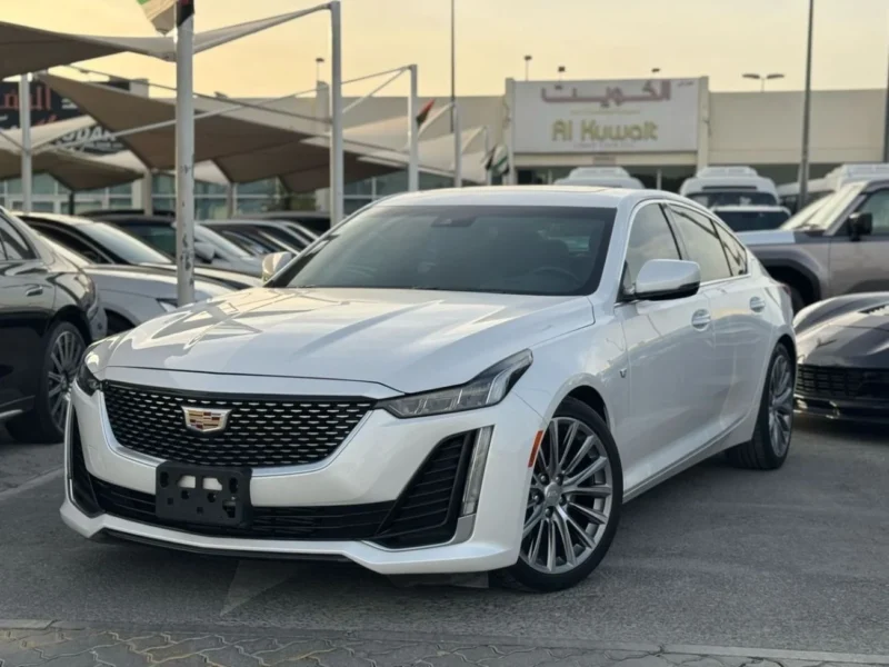 2020 Cadillac CT5-V 3.0-liter Twin-Turbo V6 Petrol Engine White Beige Sedan GCC Specs