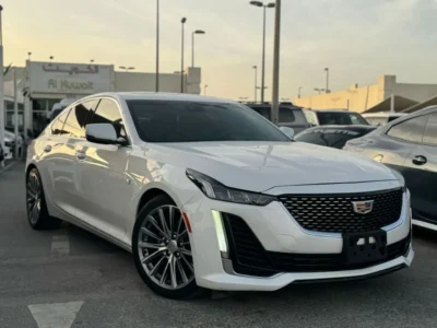2020 Cadillac CT5-V 3.0-liter Twin-Turbo V6 Petrol Engine White Beige Sedan GCC Specs