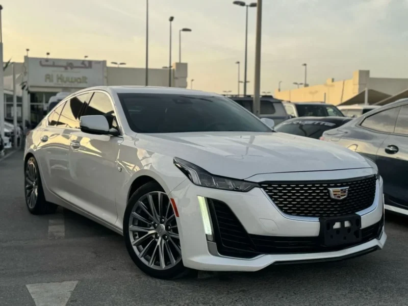 2020 Cadillac CT5-V 3.0-liter Twin-Turbo V6 Petrol Engine White Beige Sedan GCC Specs