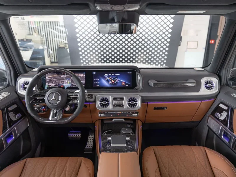 2026 Mercedes-Benz G 63 AMG 4.0L V8 Twin-Turbo Engine White Brown SUV Fully Carbon Fiber