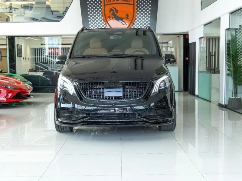 2025 Mercedes-Benz V 300 VIP 2.0L turbocharged 4-cylinder Petrol Engine Black Tan Van GCC