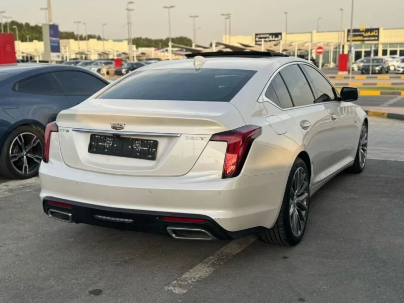 2020 Cadillac CT5-V 3.0-liter Twin-Turbo V6 Petrol Engine White Beige Sedan GCC Specs