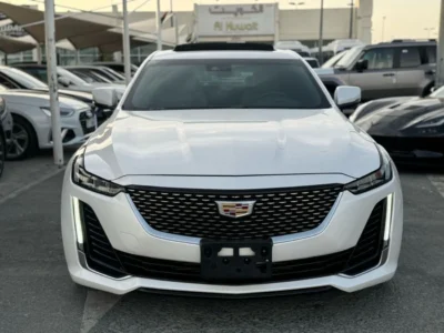 2020 Cadillac CT5-V 3.0-liter Twin-Turbo V6 Petrol Engine White Beige Sedan GCC Specs