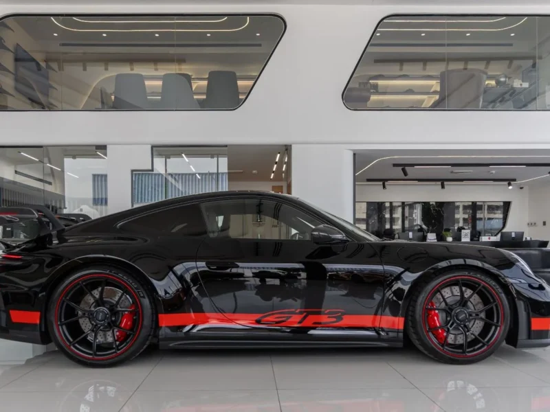 2025 Porsche Carrera 911 GT3 Naturally Aspirated 4.0L Flat-6 Engine Black Coupe WEISSACH PACKAGE