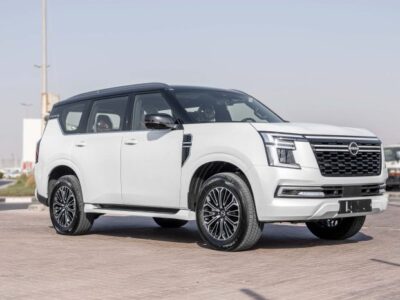 2026 Nissan Patrol SE Platinum 3.8 Litres V6 Petrol Engine White Red SUV Automatic