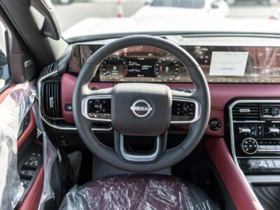 2026 Nissan Patrol SE Platinum 3.8 Litres V6 Petrol Engine White Red SUV Automatic