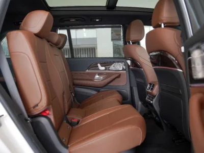 2024 Mercedes-Benz GLS 450 4MATIC 3.0L Inline-6 Turbo White Tan SUV Night Package