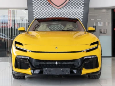 2025 Ferrari Purosangue 6.5L V12 Yellow White SUV FULL CARBON INTERIOR FULLY LOADED