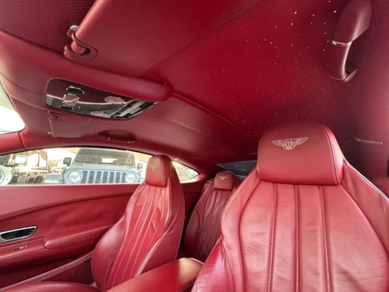 2013 Bentley Continental GT 4.0-litre twin-turbo V8 Petrol Engine White Red Sedan GCC Specs