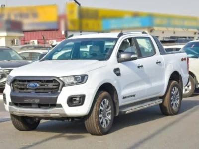 2022 Ford Ranger Wildtrak 3.2-liter 5-cylinder Turbo Diesel White Black Pickup Truck Automatic