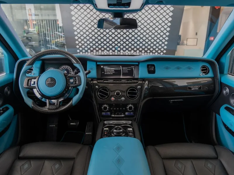 2023 Rolls-Royce Cullinan Mansory 6.75L Twin-Turbo V12 Grey Blue SUV Perfect Condition
