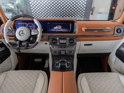 2024 Mercedes-Benz G 63 AMG 4MATIC Brabus 800 4.0L V8 Engine Grey White SUV