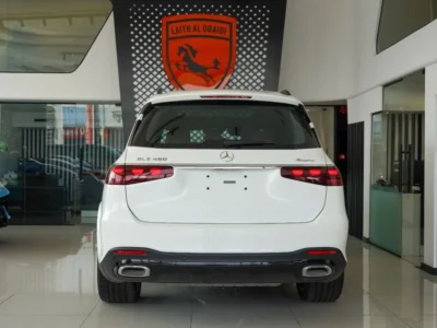 2024 Mercedes-Benz GLS 450 4MATIC 3.0L Inline-6 Turbo White Tan SUV Night Package