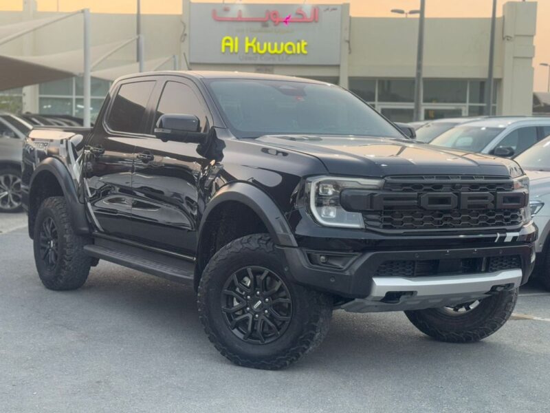 2023 Ford Ranger Raptor 3.0L Twin-Turbo Petrol V6 Engine Black Pickup Truck Automatic GCC