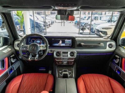 2024 Mercedes-AMG G 63 4.0L V8 Biturbo Engine Fully Loaded Grey Red SUV Special Color