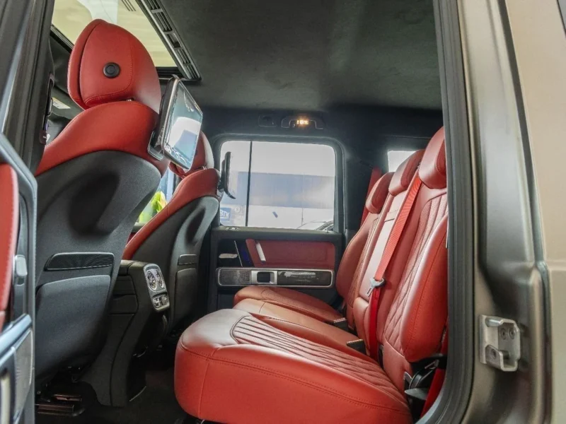 2024 Mercedes-AMG G 63 4.0L V8 Biturbo Engine Fully Loaded Grey Red SUV Special Color