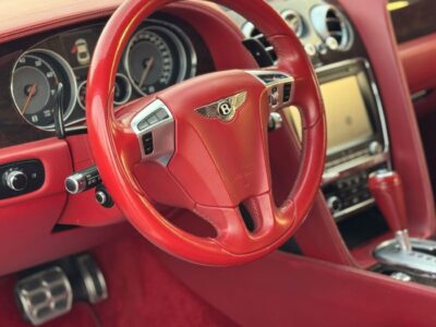 2013 Bentley Continental GT 4.0-litre twin-turbo V8 Petrol Engine White Red Sedan GCC Specs