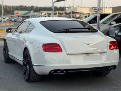 2013 Bentley Continental GT 4.0-litre twin-turbo V8 Petrol Engine White Red Sedan GCC Specs