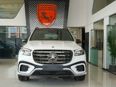 2024 Mercedes-Benz GLS 450 4MATIC 3.0L Inline-6 Turbo White Tan SUV Night Package