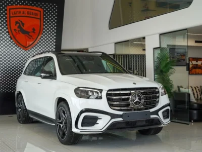 2024 Mercedes-Benz GLS 450 4MATIC 3.0L Inline-6 Turbo White Tan SUV Night Package