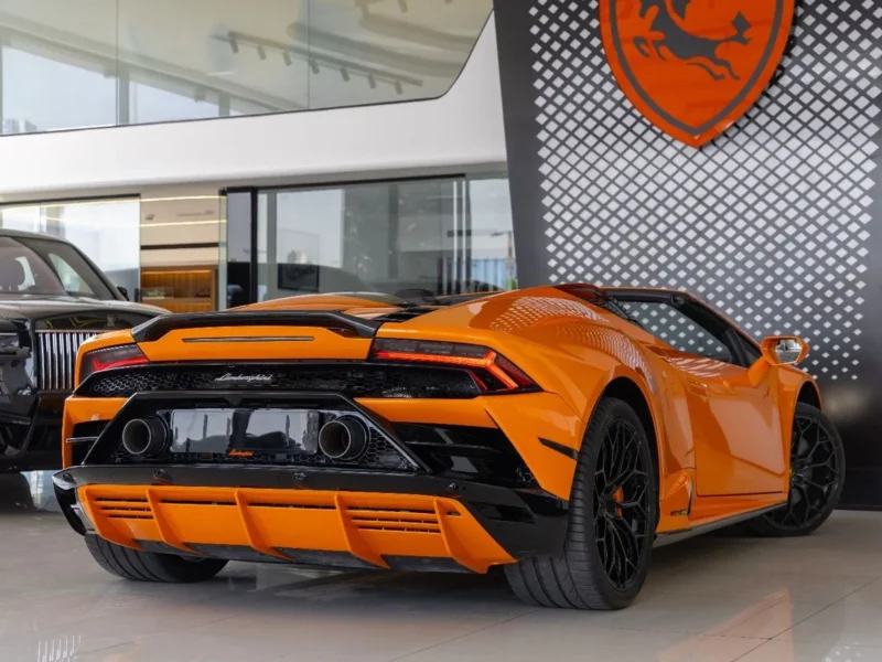 2024 Lamborghini Huracán EVO Spyder 5.2L Naturally Aspirated V10 Orange Black Coupe