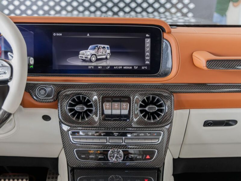 2024 Mercedes-Benz G 63 AMG 4MATIC Brabus 800 4.0L V8 Engine Grey White SUV