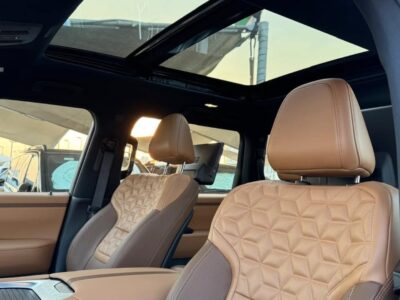 2025 Nissan Patrol Platinum 3.8-liter DOHC V6 Petrol Engine Black Tan SUV