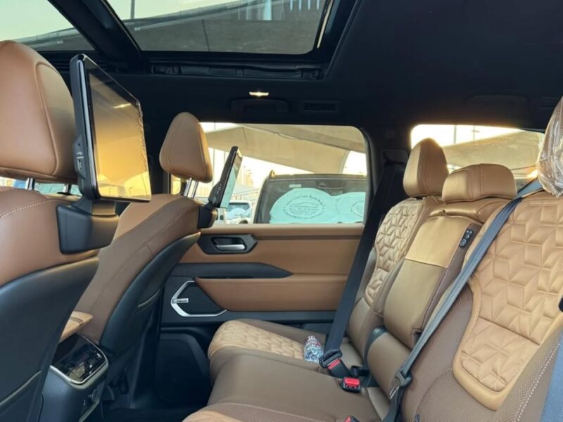 2025 Nissan Patrol Platinum 3.8-liter DOHC V6 Petrol Engine Black Tan SUV