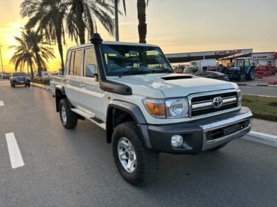 2020 Toyota Land Cruiser 79 Series Dual Cab 4.5L V8 Turbo Diesel White Grey Pickup Truck