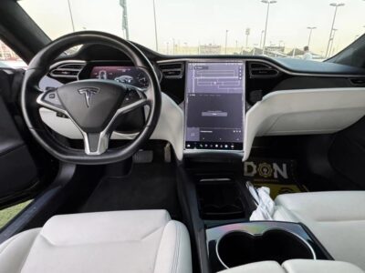 2017 Tesla Model S Electric Vehicle Black White Sedan AWD Automatic