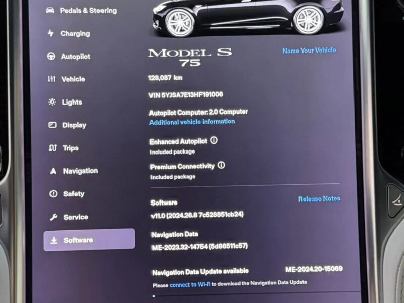 2017 Tesla Model S Electric Vehicle Black White Sedan AWD Automatic