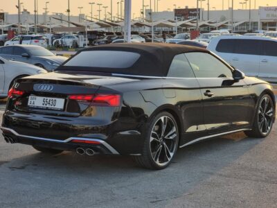 2022 Audi S5 Cabriolet 3.0-liter Turbocharged V6 Petrol Engine Black Convertible