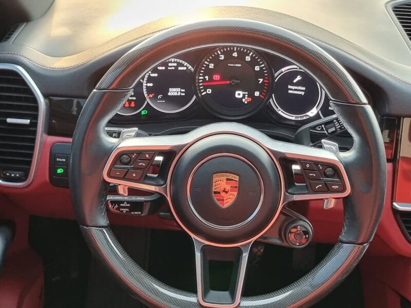 2023 Porsche Cayenne 3.0 Liters 6 Cylinders Petrol Engine White Red SUV GCC
