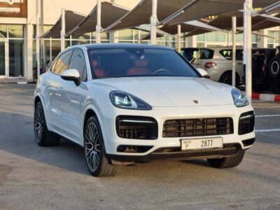 2023 Porsche Cayenne 3.0 Liters 6 Cylinders Petrol Engine White Red SUV GCC