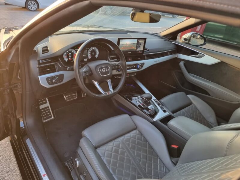 2022 Audi S5 Cabriolet 3.0-liter Turbocharged V6 Petrol Engine Black Convertible