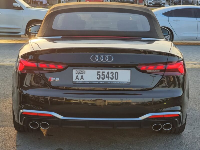 2022 Audi S5 Cabriolet 3.0-liter Turbocharged V6 Petrol Engine Black Convertible