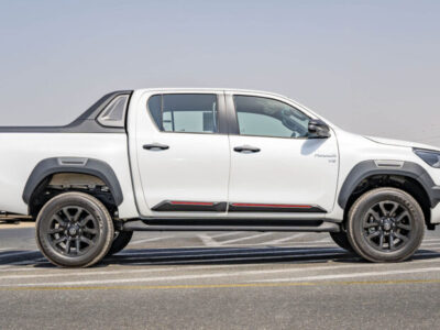 2025 Toyota Hilux Adventure 4.0L V6 DOHC 24-Valve with Dual VVT-i White Black Pickup