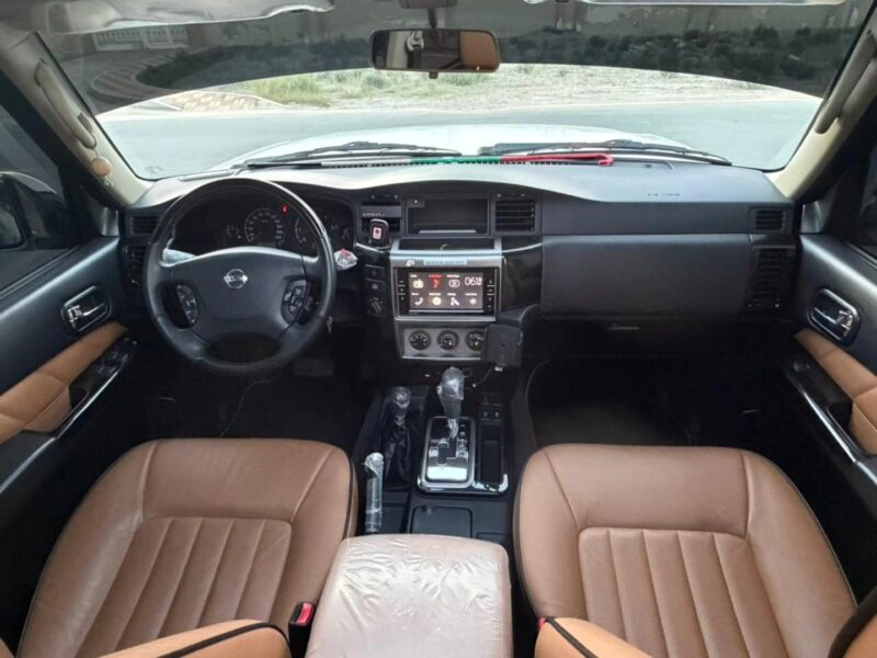 2022 Nissan Patrol Super Safari 4.8-liter Inline-6 engine Petrol Engine White Tan SUV