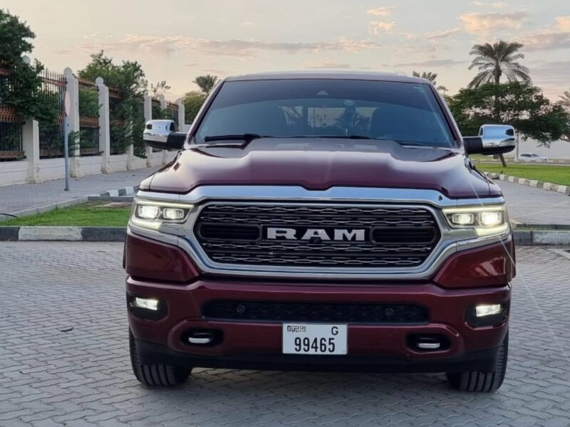 2020 Dodge Ram 1500 Limited 3.0 Litres V6 EcoDiesel Engine Red Black Pickup Truck