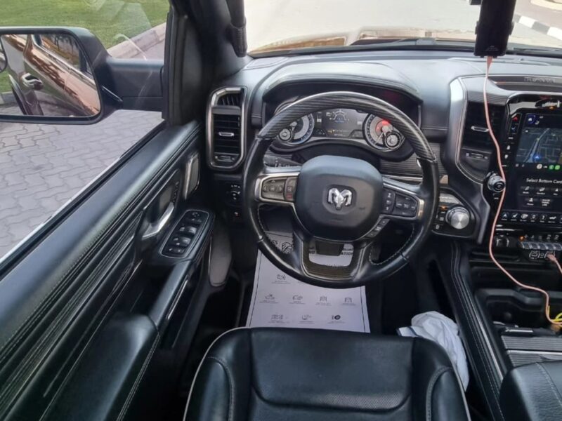 2020 Dodge Ram 1500 Limited 3.0 Litres V6 EcoDiesel Engine Red Black Pickup Truck