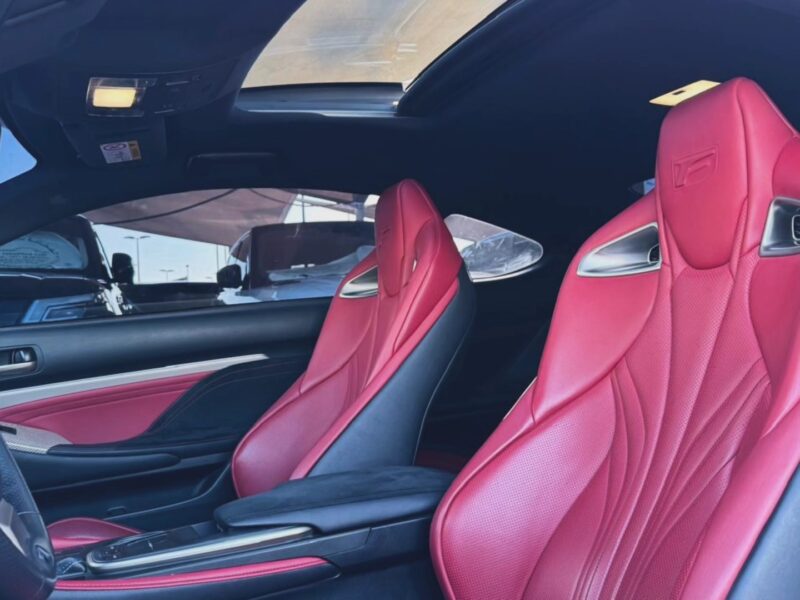 2016 Lexus RC F Carbon Fiber 5.0 Litres V8 Engine White Red 2-door Luxury Coupe