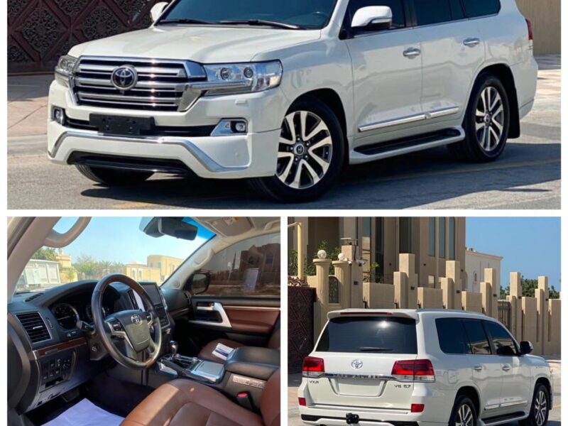 2018 Toyota Land Cruiser VXR 5.7 Litres V8 Petrol Engine White Brown SUV Automatic