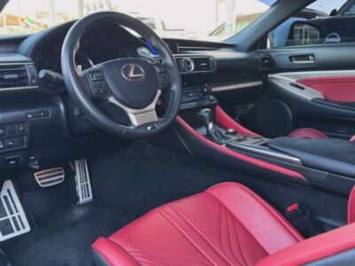 2016 Lexus RC F Carbon Fiber 5.0 Litres V8 Engine White Red 2-door Luxury Coupe