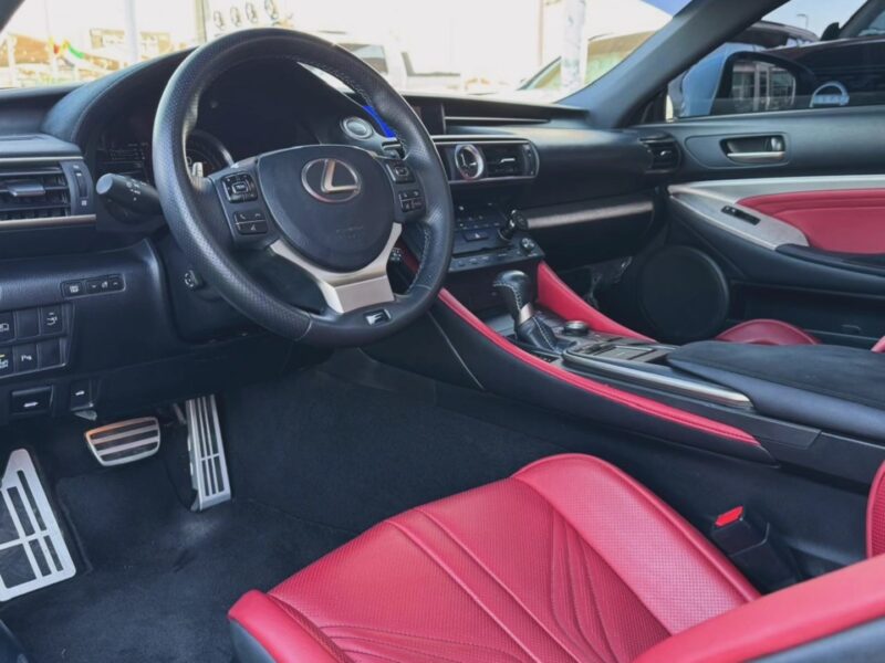 2016 Lexus RC F Carbon Fiber 5.0 Litres V8 Engine White Red 2-door Luxury Coupe