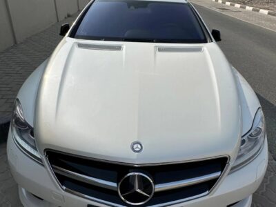 2008 Mercedes-Benz CL500 5.5 Litres V8 Petrol Engine White Luxury 2-door Coupe