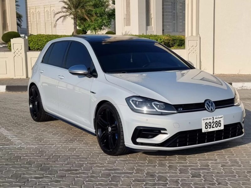 2018 Volkswagen Golf R 2.0 Liters Inline-4 Cylinders Petrol Engine White Black Hatchback